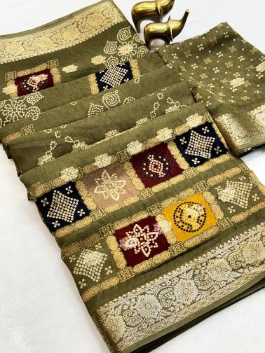 Vastrangan bandhani print surath sarees price